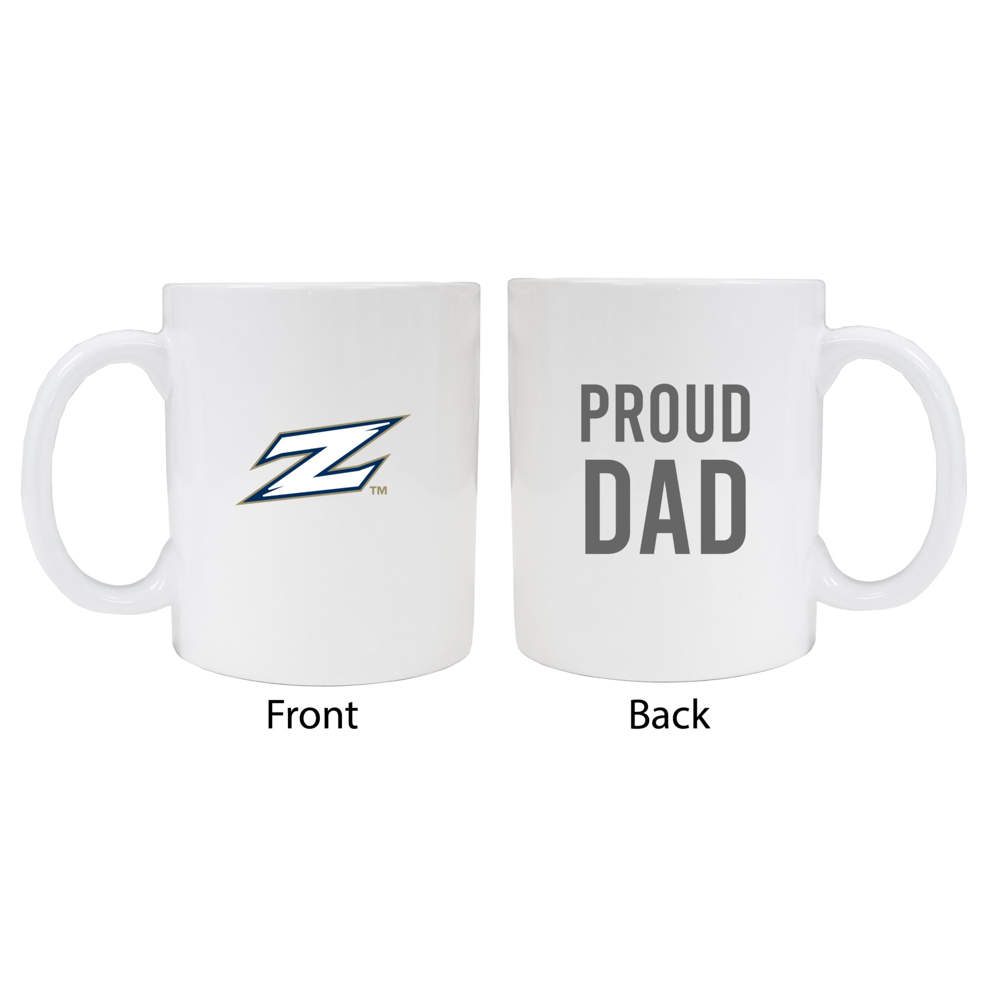 Akron Zipsproud Dad White Ceramic Coffee Mug 2-Pack