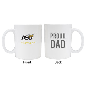Alabama State Universityproud Dad White Ceramic Coffee Mug 2-Pack