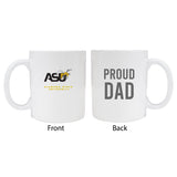 Alabama State Universityproud Dad White Ceramic Coffee Mug 2-Pack