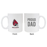 Ball State Universityproud Dad White Ceramic Coffee Mug 2-Pack