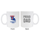 Louisiana Tech Bulldogsproud Dad White Ceramic Coffee Mug 2-Pack