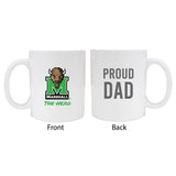 Marshall Thundering Herdproud Dad White Ceramic Coffee Mug 2-Pack