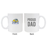 South Dakota State Jackrabbitsproud Dad White Ceramic Coffee Mug 2-Pack
