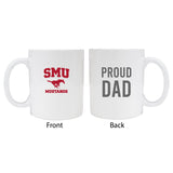 Southern Methodist Universityproud Dad White Ceramic Coffee Mug 2-Pack