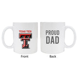 Texas Tech Red Raidersproud Dad White Ceramic Coffee Mug 2-Pack