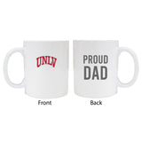 Unlv Rebelsproud Dad White Ceramic Coffee Mug 2-Pack