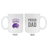 Western Carolina Universityproud Dad White Ceramic Coffee Mug 2-Pack