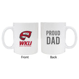 Western Kentucky Hilltoppersproud Dad White Ceramic Coffee Mug 2-Pack