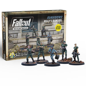 Modiphius Fallout Wasteland Warfare: Survivors: Reilly'S Rangers - 5 Miniatures, 32Mm Unpainted Resin Figures, Capital Wave Rpg