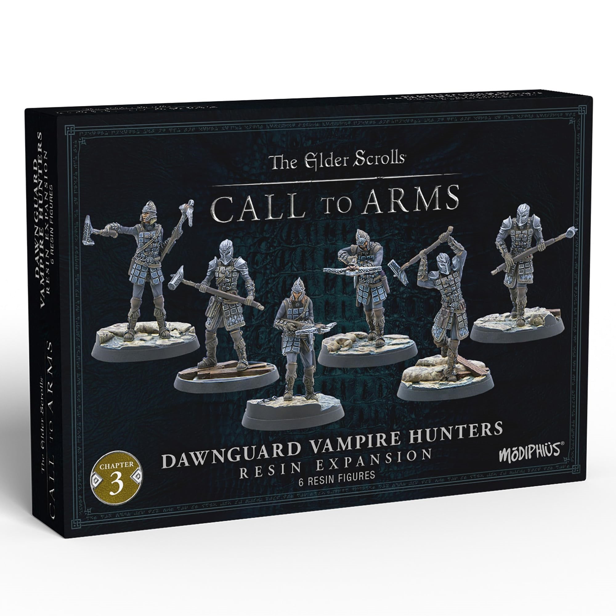 Modiphius: The Elder Scrolls: Call To Arms - Dawnguard Vampire Hunters - 6 Figure Resin Expansion, Chapter 3, Unpainted, 32Mm Rp