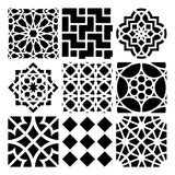 STENCIL MOROCCAN TILES 12X12