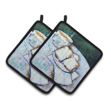 Caroline'S Treasures Beingets Breakfast Delight Pair Of Pot Holders Mw1008Pthd, 7.5Hx7.5W, Multicolor