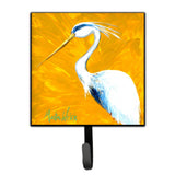 Caroline'S Treasures Mw1016Sh4 Bird-Blue Heron Col Mustard Leash Or Key Holder, Small, Multicolor
