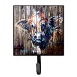 Caroline'S Treasures Mw1043Sh4 Cow Moo Shine Leash Or Key Holder, Small, Multicolor
