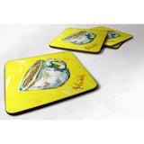 Caroline'S Treasures Mw1056Fc Coffee Second Cup Foam Coasters (Set Of 4), 3.5 H X 3.5 W, Multicolor
