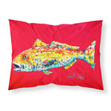 Caroline'S Treasures Mw1084Pillowcase Fish-Red Fish Alphonso Moisture Wicking Fabric Standard Pillowcase, Large, Multicolor