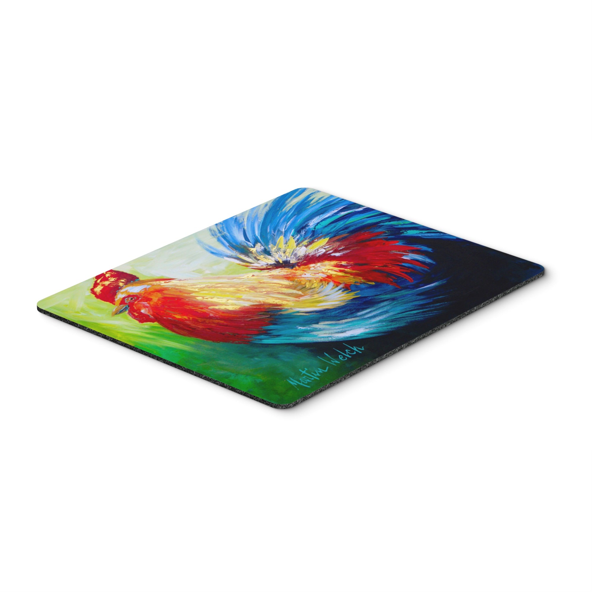 Caroline'S Treasures Bird - Rooster Chief Big Feathers Mouse Pad/Hot Pad/Trivet (Mw1085Mp)