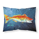 Caroline'S Treasures Mw1093Pillowcase Fish-Red Fish Red For Jarett Moisture Wicking Fabric Standard Pillowcase, Large, Multico