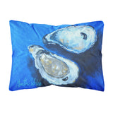 Caroline'S Treasures Oysters Seafood Four Canvas Fabric Decorative Pillow, 12Hx16W, Multicolor