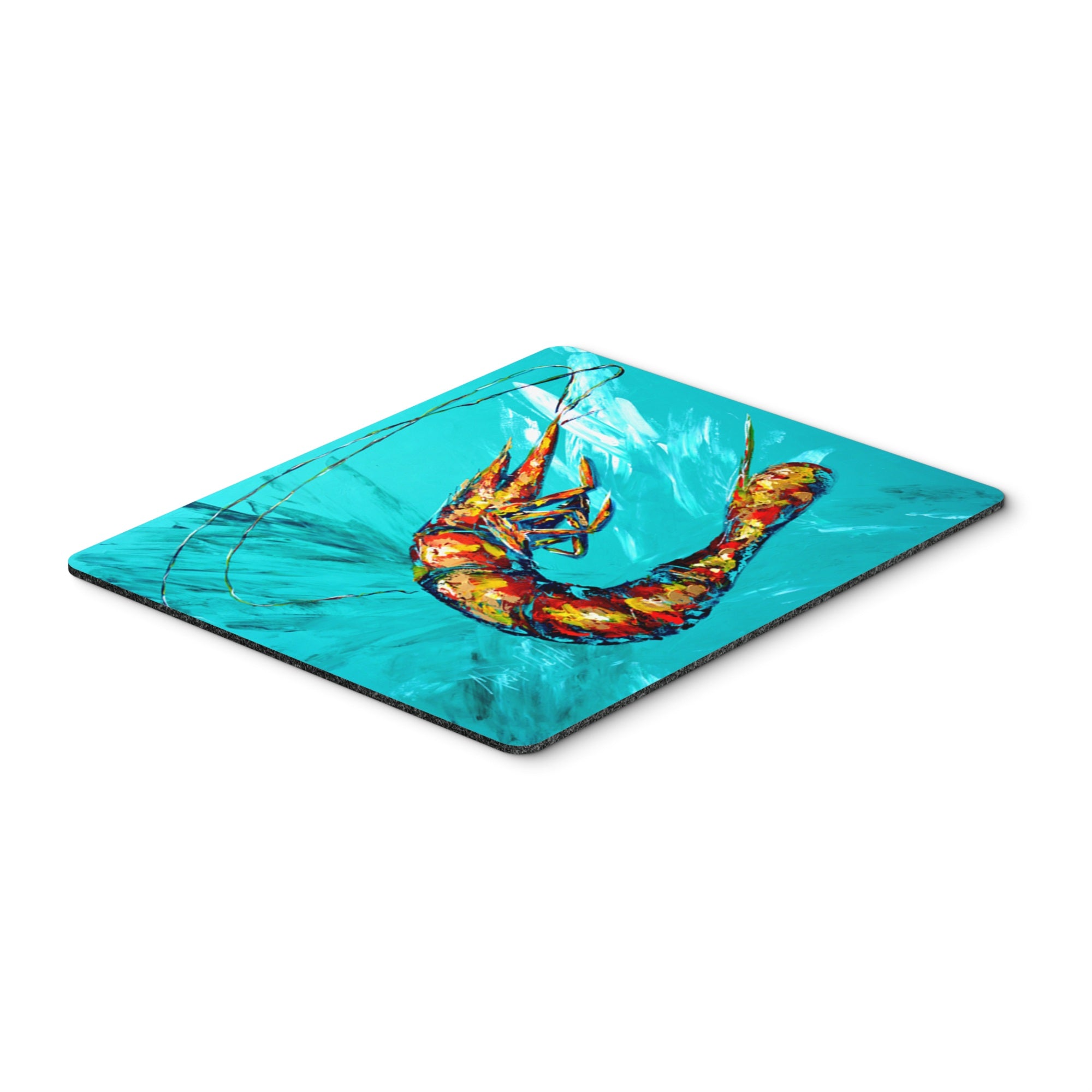 Caroline'S Treasures Shrimp Teal Shrimp Mouse Pad/Hot Pad/Trivet (Mw1100Mp)