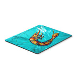 Caroline'S Treasures Shrimp Teal Shrimp Mouse Pad/Hot Pad/Trivet (Mw1100Mp)