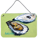Caroline'S Treasures Oysters Two Shells Aluminum Metal Wall Or Door Hanging Prints, 8 X 12