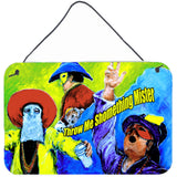 Caroline'S Treasures Mardi Gras Throw Me Something Mister Wall Or Door Hanging Prints, 8 X 12