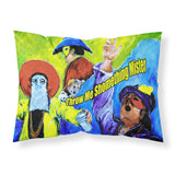 Caroline'S Treasures Mw1108Pillowcase Mardi Gras Throw Me Something Mister Wicking Fabric Standard Pillowcase, Large, Multicol