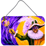 Caroline'S Treasures Mardi Gras Hey Mister Aluminum Metal Wall Or Door Hanging Prints, 8 X 12