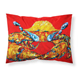 Caroline'S Treasures Mw1115Pillowcase Crab Fat And Sassy Moisture Wicking Fabric Standard Pillowcase, Large, Multicolor