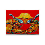 Caroline'S Treasures Mw1115Plmt Crab Fat And Sassy Fabric Placemat, Multicolor