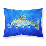 Caroline'S Treasures Mw1124Pillowcase Fish Headed Downstream Moisture Wicking Fabric Standard Pillowcase, Large, Multicolor