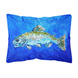 Caroline'S Treasures Mw1124Pw1216 Fish Headed Downstream Canvas Fabric Decorative Pillow, Large, Multicolor