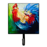Caroline'S Treasures Mw1137Sh4 Bird-Rooster Chief Big Feathers Leash Or Key Holder, Small, Multicolor
