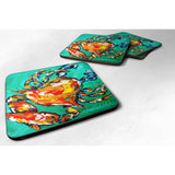 Caroline'S Treasures Mw1142Fc Crab Foam Coaster, 3.5, Multicolor