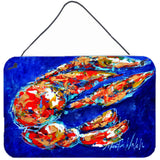 Caroline'S Treasures Craw Momma Crawfish Aluminum Metal Wall Or Door Hanging Prints, 8 X 12