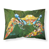 Caroline'S Treasures Mw1157Pillowcase Go Green Crab Moisture Wicking Fabric Standard Pillowcase, Large, Multicolor