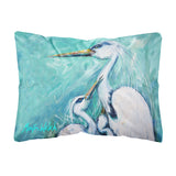 Caroline'S Treasures Mw1159Pw1216 Mother'S Love White Crane Canvas Fabric Decorative Pillow, Large, Multicolor