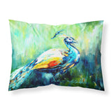 Caroline'S Treasures Mw1160Pillowcase Proud Peacock Green Moisture Wicking Fabric Standard Pillowcase, Large, Multicolor