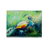 Caroline'S Treasures Mw1160Plmt Proud Peacock Green Fabric Placemat, Multicolor