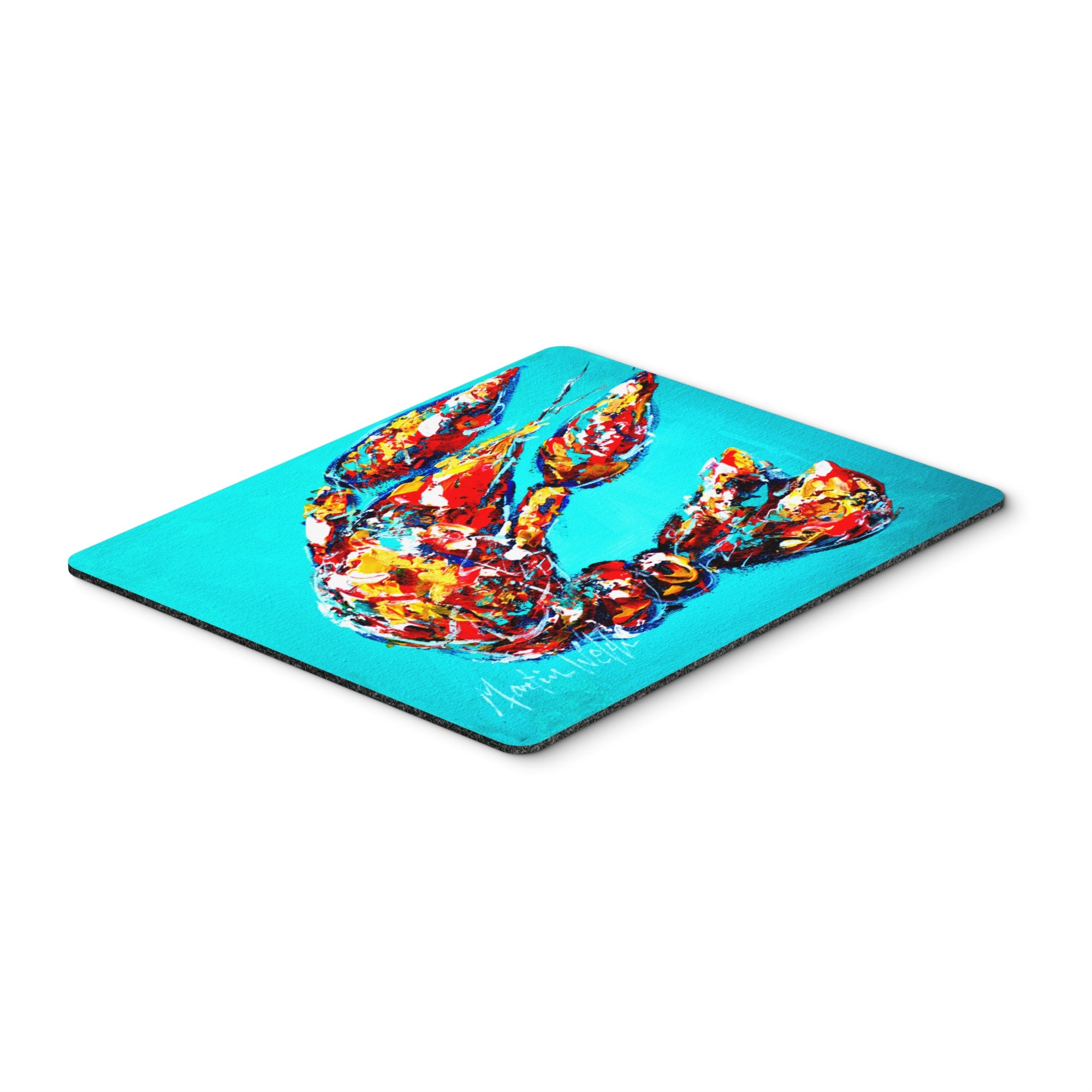 Caroline'S Treasures Lucy The Crawfish In Blue Mouse Pad/Hot Pad/Trivet (Mw1161Mp)
