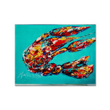 Caroline'S Treasures Mw1161Plmt Lucy The Crawfish In Blue Fabric Placemat, Multicolor
