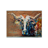 Caroline'S Treasures Mw1165Plmt On The Loose Brown Cow Fabric Placemat, Multicolor