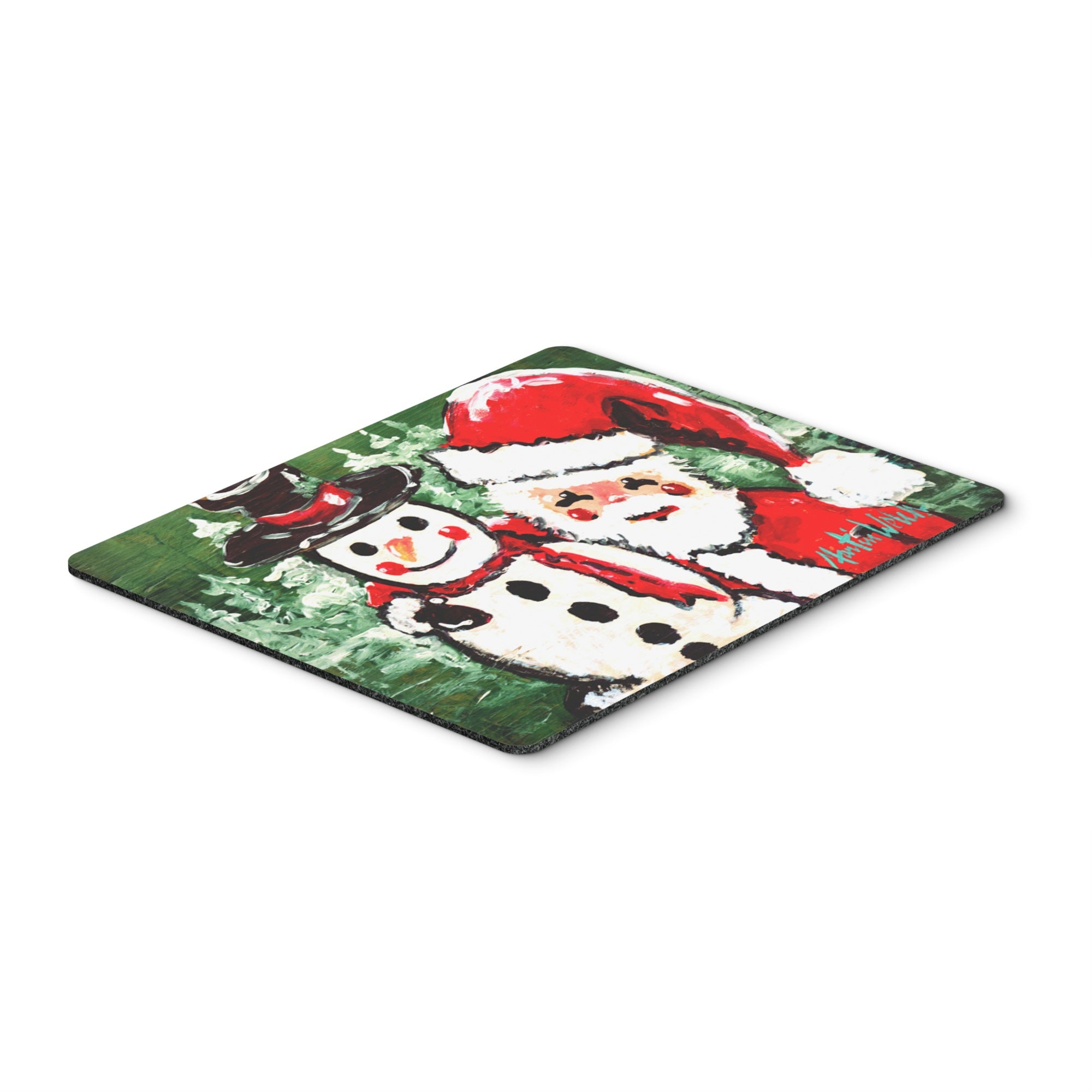 Caroline'S Treasures Friends Snowman & Santa Claus Mouse Pad/Hot Pad/Trivet (Mw1167Mp)