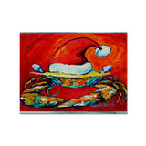Caroline'S Treasures Mw1169Plmt Crab In Santa Hat Santa Claws Fabric Placemat, Multicolor