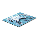 Caroline'S Treasures Shadow The Horse In Blue Mouse Pad/Hot Pad/Trivet (Mw1171Mp)
