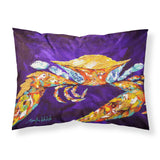 Caroline'S Treasures Mw1172Pillowcase The Right Stuff Crab In Purple Moisture Wicking Fabric Standard Pillowcase, Large, Multi
