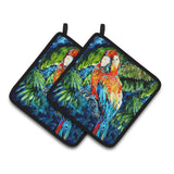 Caroline'S Treasures Fiddler Crab Pair Of Pot Holders Mw1173Pthd, 7.5Hx7.5W, Multicolor