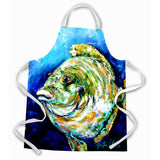 Caroline'S Treasures Mw1199Apron Lucky Blue Gill Fish Apron, Large, Multicolor