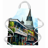 Caroline'S Treasures Mw1201Apron St Louis Cathedral Apron, Large, Multicolor